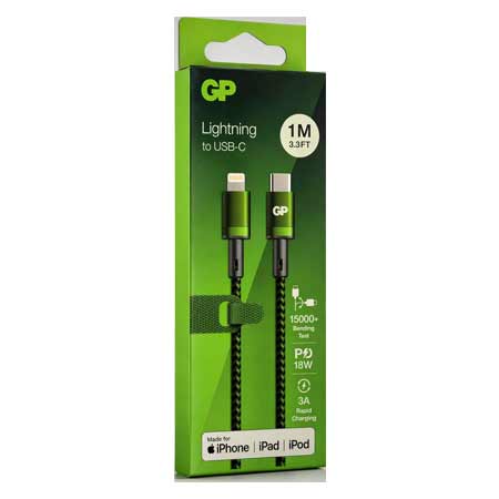 Lightning to USB-C کابل شارژر تایپ سی به لایتنینگ (GP Lightning to USB-C) - تصویر 1