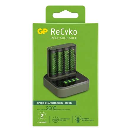 SPEED CHARGER(USB)+DOCK2 شارژر و باتری فست شارژ (GP SPEED CHARGER(USB)+DOCK) - تصویر 1