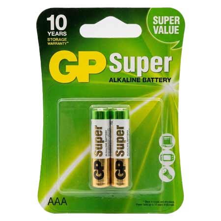 SUPER ALKALINE-10YEARS2 باتری نیم قلمی آلکالاین (GP SUPER ALKALINE-10YEARS) - تصویر 1