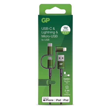USB C Lightning Micro USB to USB 1
